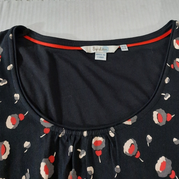 Boden Mabel Floral Long Sleeve Jersey Dress 8L - Picture 7 of 7